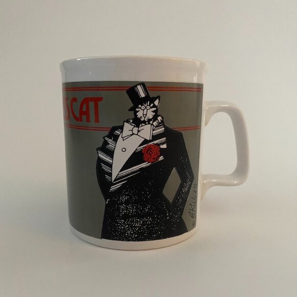 Dapper Kliban Cat Mug High Class Cat! Vintage Kiln Craft - Made In England - Picture 1 of 9